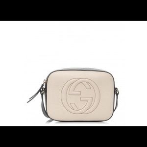 Authentic Gucci Disco soho camera bag black with white